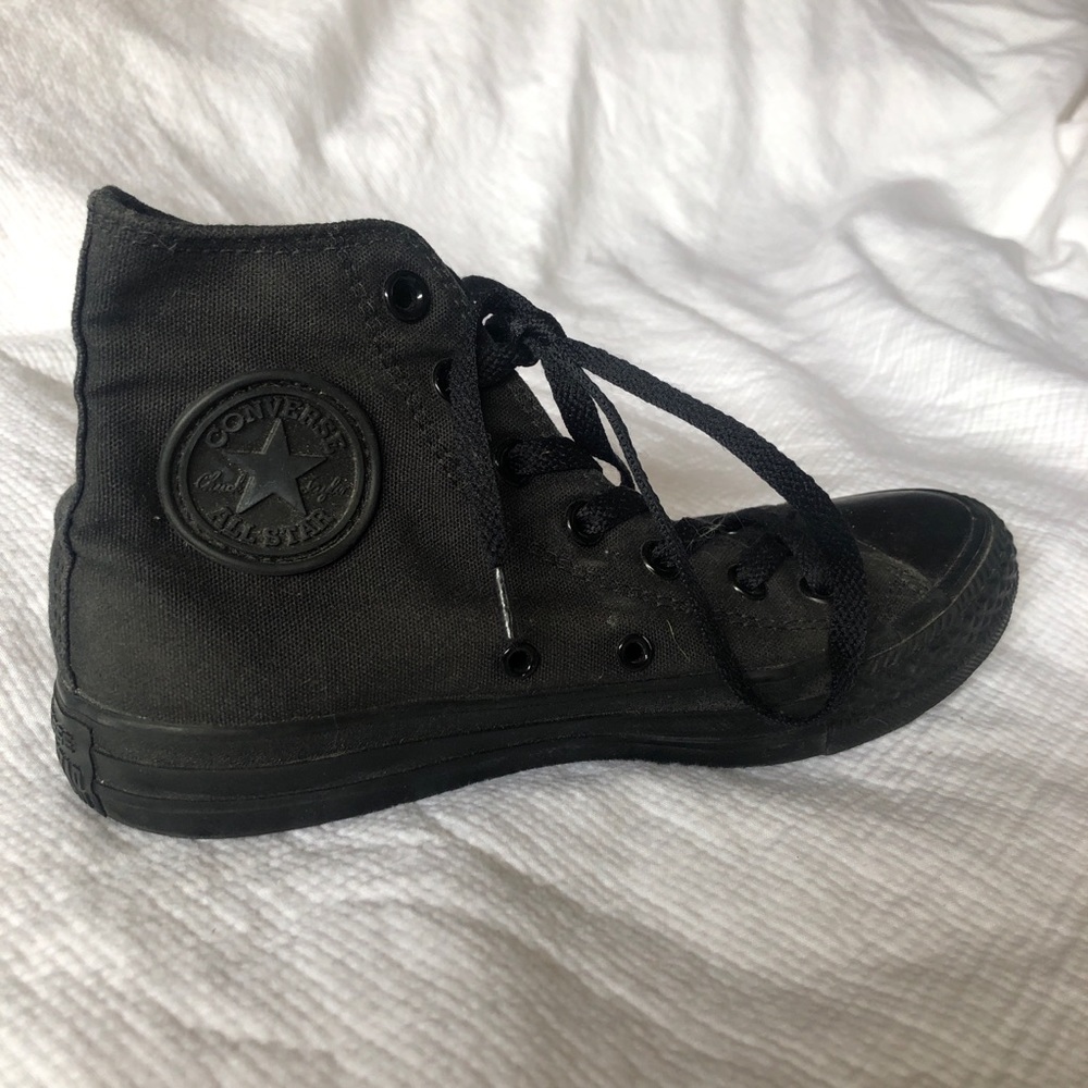 Black high top Converse